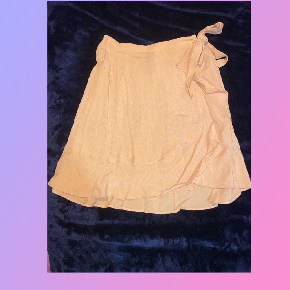 Brand New Yellow Wrap Skirt